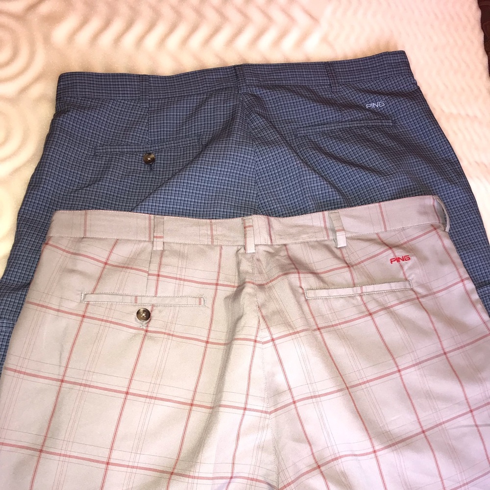 38 Lot of 2 Ping Golf shorts in like new condition